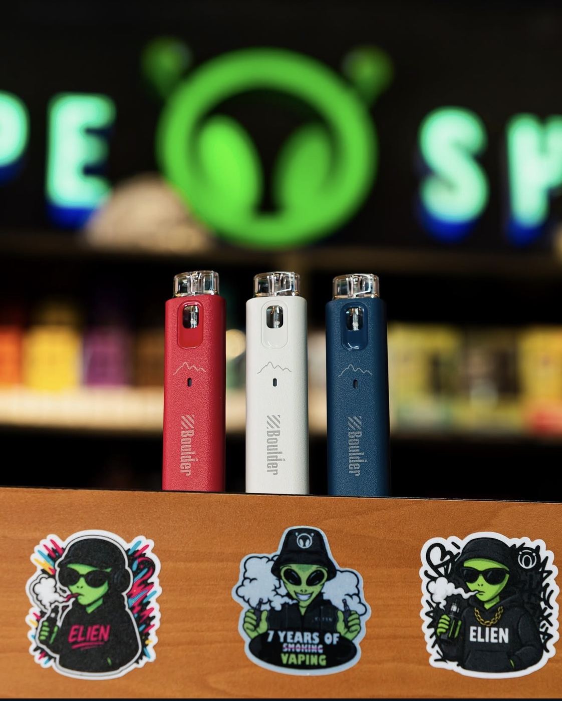 Vapes Boulder en Elien Vape Shop